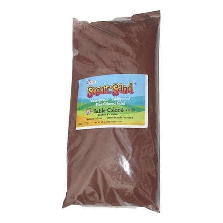 Scenic Sand Scenic Sand 4552 Activa 5 lbs Bag of Colored Sand; Dark Brown 4552